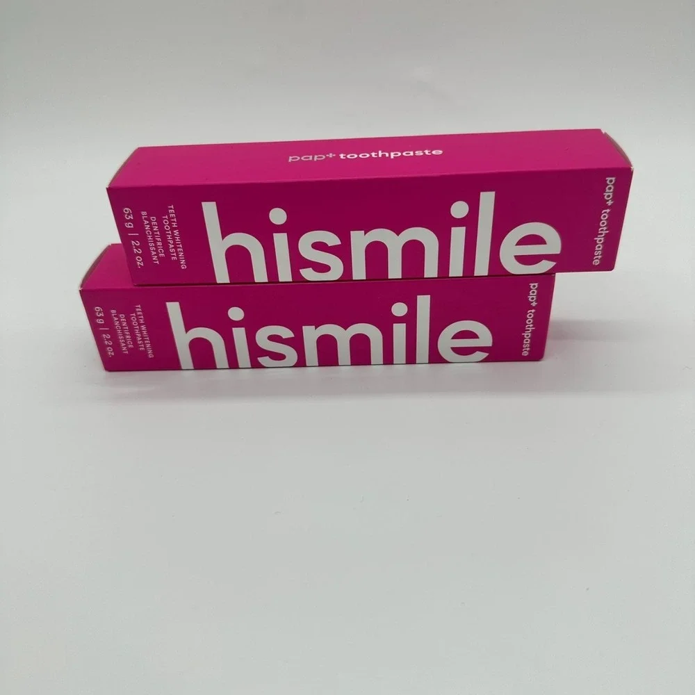 hismile PAP+ Whitening Toothpaste, 2.2 oz  2 Tubes NEW IN BOX
